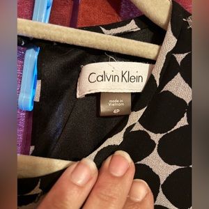 Calvin Klein Polka Dot Dress circles
